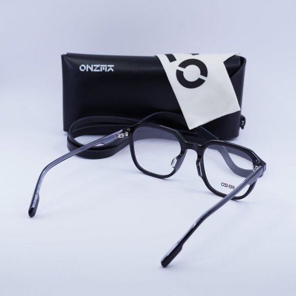 Kenzo KZ50102F 001 Square 53mm Eyeglasses - Black - Picture 8 of 10